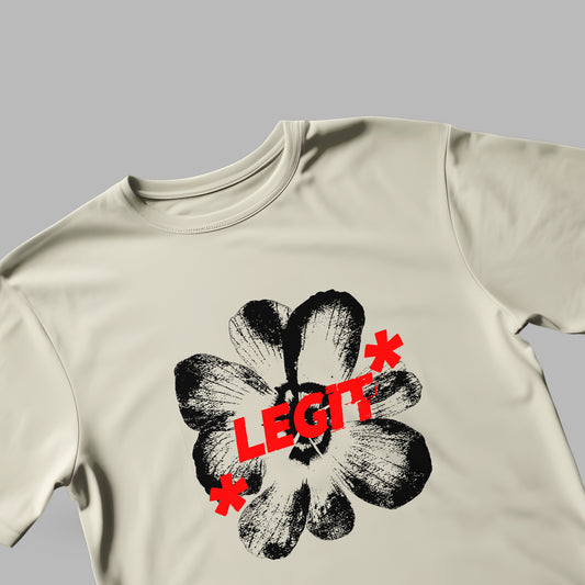 Legit "Unplugged from Society" Graphic T-Shirt – Bold Floral Rebellion